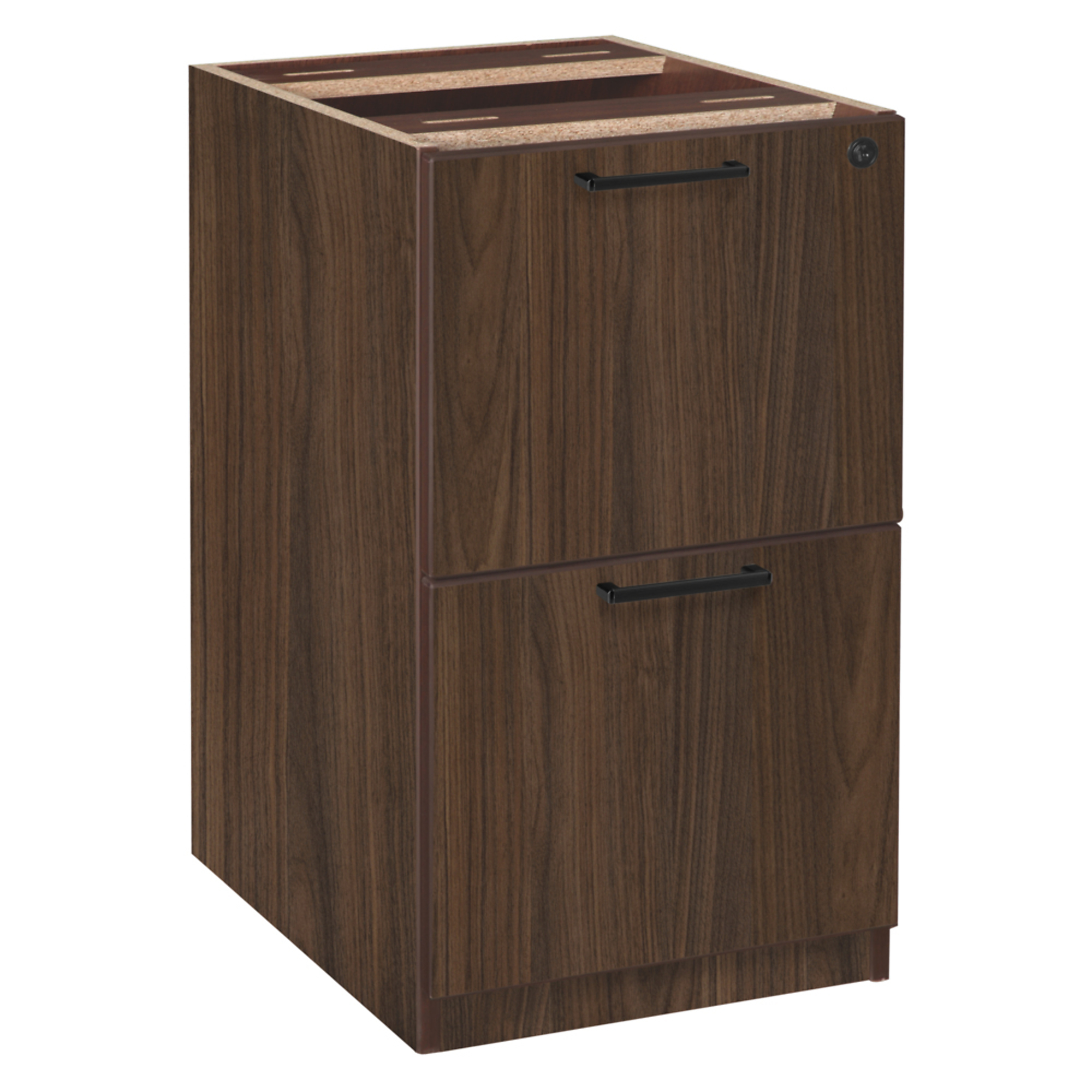 Regency Legacy File-File Pedestal Drawer Unit — 2 Locking Drawers, Neo Walnut, Model# LPFF22NW